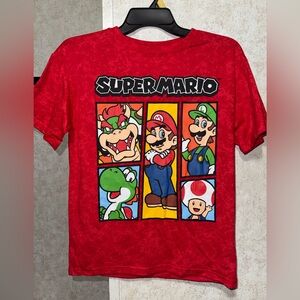 Super Mario Red Kids Short Sleeve Tee